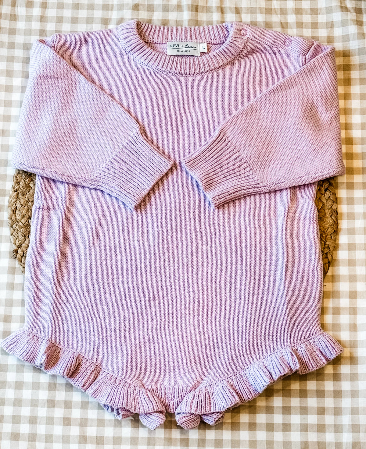 Lavender Long Sleeve Romper