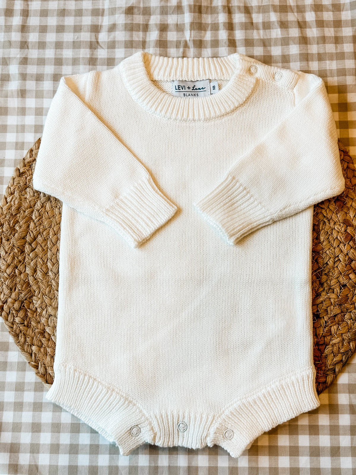 White Long Sleeve Non- Ruffle Romper