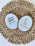 Hand Embroidered White Fabric